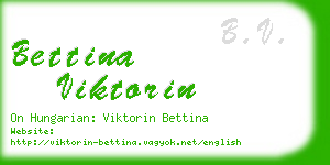 bettina viktorin business card